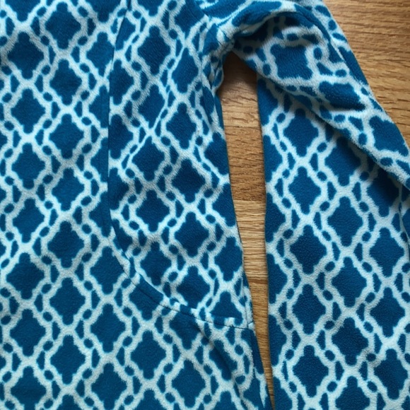 Lands End size XS fleece 1/4 zip pullover sweater quarter‎ zip Patagonia Pattern - Picture 7 of 7